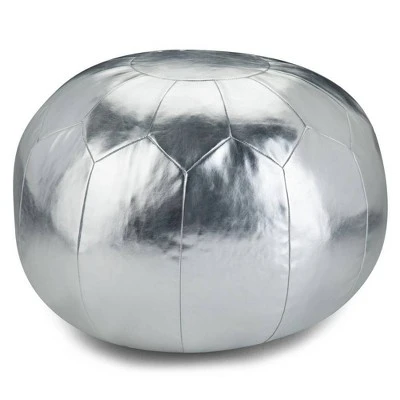 Charisse Round Moroccan Pouf - Wyndenhall Gold 12 Charisse Round Moroccan Pouf - Wyndenhall Gold - Image 10