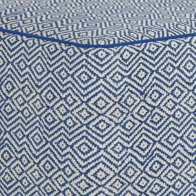 Dougan Square Pouf Patterned - WyndenHall Black/natural 6 Dougan Square Pouf Patterned - WyndenHall Black/natural - Image 4