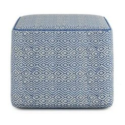 Dougan Square Pouf Patterned - WyndenHall Black/natural 15 Dougan Square Pouf Patterned - WyndenHall Black/natural -Ottomans Official Shop unnamed file 5723