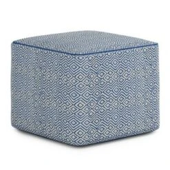 Dougan Square Pouf Patterned - WyndenHall Black/natural 17 Dougan Square Pouf Patterned - WyndenHall Black/natural -Ottomans Official Shop unnamed file 5725