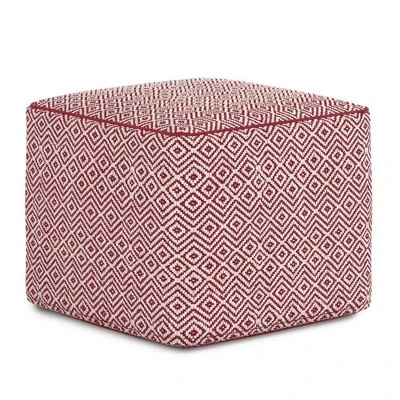 Dougan Square Pouf Patterned - WyndenHall Black/natural 10 Dougan Square Pouf Patterned - WyndenHall Black/natural - Image 8