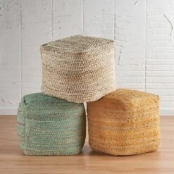 Abella Moroccan Inspired Pouf - Christopher Knight Home Ivory -Ottomans Official Shop unnamed file 5816
