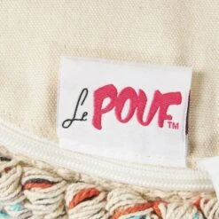 Tilden Boho Fabric Cylinder Pouf Ivory/Blue/Orange - Christopher Knight Home -Ottomans Official Shop unnamed file 5821