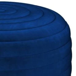 Anna Round Pouf - WyndenHall Turquoise -Ottomans Official Shop unnamed file 5846