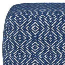 Wentworth Square Pouf - WyndenHall Patterned Teal/natural 14 Wentworth Square Pouf - WyndenHall Patterned Teal/natural -Ottomans Official Shop unnamed file 5865