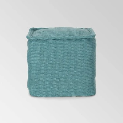 Cadence Boho Yarn Pouf - Christopher Knight Home Burgundy 7 Cadence Boho Yarn Pouf - Christopher Knight Home Burgundy - Image 5