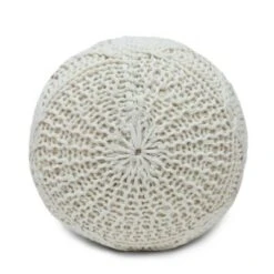 Morven Handmade Boho Fabric Pouf Cream - Christopher Knight Home 9 Morven Handmade Boho Fabric Pouf Cream - Christopher Knight Home -Ottomans Official Shop unnamed file 5879