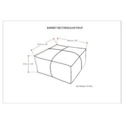 Polly Square Pouf Distressed Black Faux Leather - WyndenHall -Ottomans Official Shop unnamed file 5900