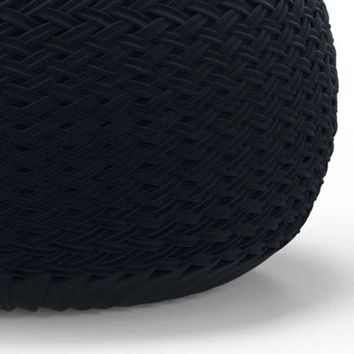 Faye Velvet Round Pouf - WyndenHall Gray 6 Faye Velvet Round Pouf - WyndenHall Gray - Image 4