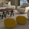 Vanessa Round Pouf Golden Yellow - WyndenHall 1 Vanessa Round Pouf Golden Yellow - WyndenHall -Ottomans Official Shop unnamed file 6027
