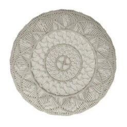 Emile Round Macrame Pouf Cloud Gray - WyndenHall -Ottomans Official Shop unnamed file 6060