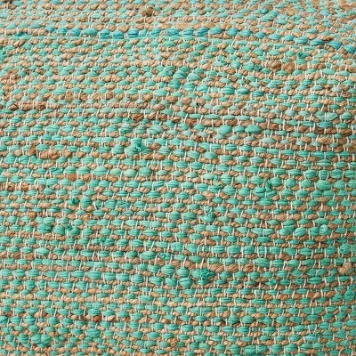 Large Abella Boho Rectangular Pouf - Christopher Knight Home Aqua 5 Large Abella Boho Rectangular Pouf - Christopher Knight Home Aqua - Image 3