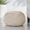 Barwick Modern Knitted Round Pouf Ivory - Christopher Knight Home 2 Barwick Modern Knitted Round Pouf Ivory - Christopher Knight Home -Ottomans Official Shop unnamed file 6089