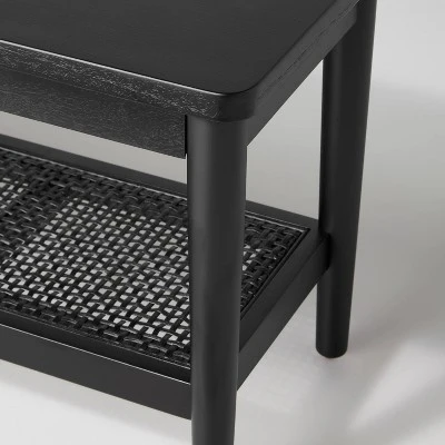 Hearth & Hand W/Magnolia Furniture Wood & Cane Accent Bench - Hearth & Hand™ with Magnolia Brown 5 Hearth & Hand W/Magnolia Furniture Wood & Cane Accent Bench - Hearth & Hand™ with Magnolia Brown - Image 3