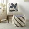 Mina Victory Life Styles Trendy Woven Indoor Pouf 2 Mina Victory Life Styles Trendy Woven Indoor Pouf -Ottomans Official Shop unnamed file 6115