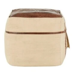 Samson Industrial Pouf Espresso - LumiSource