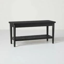 Hearth & Hand W/Magnolia Furniture Wood & Cane Accent Bench - Hearth & Hand™ with Magnolia Brown 16 Hearth & Hand W/Magnolia Furniture Wood & Cane Accent Bench - Hearth & Hand™ with Magnolia Brown -Ottomans Official Shop unnamed file 615