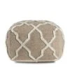 B Sides Moroccan Inspired Pouf - Anji Mountain Brown/ivory