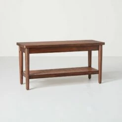 Hearth & Hand W/Magnolia Furniture Wood & Cane Accent Bench - Hearth & Hand™ with Magnolia Brown 17 Hearth & Hand W/Magnolia Furniture Wood & Cane Accent Bench - Hearth & Hand™ with Magnolia Brown -Ottomans Official Shop unnamed file 616