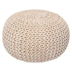 Ivory Jute Pouf - Anji Mountain -Ottomans Official Shop unnamed file 6161
