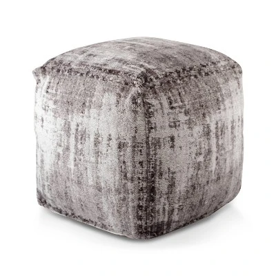 Hazel Square Pouf Gray - Steve Silver Co. 3 Hazel Square Pouf Gray - Steve Silver Co.