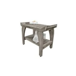 24" Tranquility GR156 Wide Teak Wood Shower Bench with Handles - CoastalVogue -Ottomans Official Shop unnamed file 6212