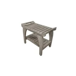 24" Tranquility GR156 Wide Teak Wood Shower Bench with Handles - CoastalVogue -Ottomans Official Shop unnamed file 6216