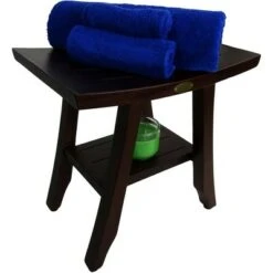 18" Satori DT167 Wide Teak Wood Shower Bench with Shelf - DecoTeak 17 18" Satori DT167 Wide Teak Wood Shower Bench with Shelf - DecoTeak -Ottomans Official Shop unnamed file 6266
