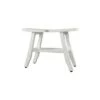 24" Satori ED1191 Wide Teak Wood Shower Stool for Shaving Legs - CoastalVogue