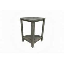 12" SnazzyCorner GR30 Wide Teak Wood Shower Bench with Shelf - CoastalVogue -Ottomans Official Shop unnamed file 6302