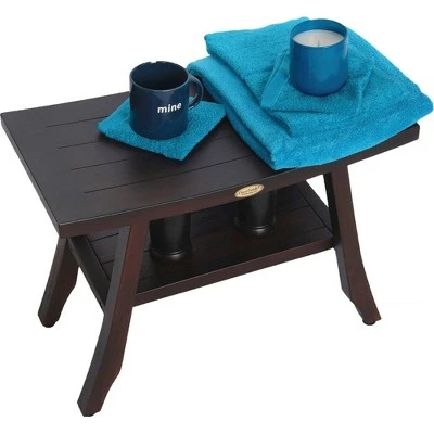 24" Satori DT162 Wide Teak Wood Shower Stool for Shaving Legs - DecoTeak 5 24" Satori DT162 Wide Teak Wood Shower Stool for Shaving Legs - DecoTeak - Image 3