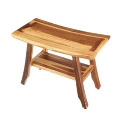 24" Satori ED991 Wide Teak Shower Stool for Shaving Legs - EcoDecors -Ottomans Official Shop unnamed file 6325