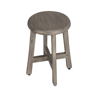 18" Shoji GR910 Tall Teak Wood Stool for Showers/Vanities - CoastalVogue 6 18" Shoji GR910 Tall Teak Wood Stool for Showers/Vanities - CoastalVogue - Image 4