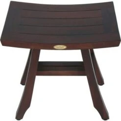 18" Satori DT100 Wide Teak Shower Transfer Bench/Seat - EcoDecors -Ottomans Official Shop unnamed file 6413