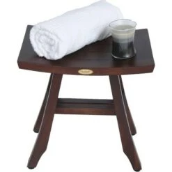 18" Satori DT100 Wide Teak Shower Transfer Bench/Seat - EcoDecors -Ottomans Official Shop unnamed file 6414