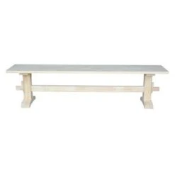 72" Trestle Bench Unfinished - International Concepts