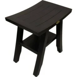 18" Satori GR167 Wide Teak Shower Bench with Shelf - CoastalVogue -Ottomans Official Shop unnamed file 6423