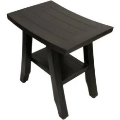 18" Satori GR167 Wide Teak Shower Bench with Shelf - CoastalVogue -Ottomans Official Shop unnamed file 6425