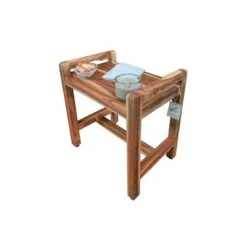20" Eleganto ED982 Wide Teak Shower Bench with Handles - EcoDecors 13 20" Eleganto ED982 Wide Teak Shower Bench with Handles - EcoDecors -Ottomans Official Shop unnamed file 6445