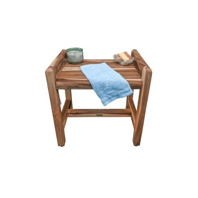 20" Eleganto ED982 Wide Teak Shower Bench with Handles - EcoDecors 8 20" Eleganto ED982 Wide Teak Shower Bench with Handles - EcoDecors - Image 6