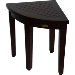 16" SnazzyCorner DT160 Wide Teak Wood Shower Bench or Stool - DecoTeak -Ottomans Official Shop unnamed file 6463