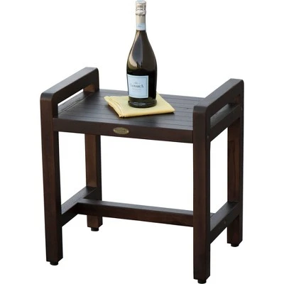 20" Eleganto DT107 Wide Teak Wood Shower Bench with Handles - DecoTeak 9 20" Eleganto DT107 Wide Teak Wood Shower Bench with Handles - DecoTeak - Image 7