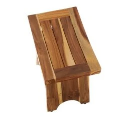 18" Serenity ED961 Wide Teak Shower Bench with Shelf - EcoDecors -Ottomans Official Shop unnamed file 6494