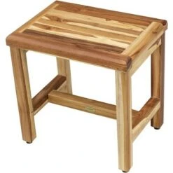 18" Eleganto ED999 Wide Teak Shower Safety Transfer Bench - EcoDecors -Ottomans Official Shop unnamed file 6504