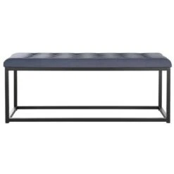 Reynolds Bench - Safavieh Tan / Black 17 Reynolds Bench - Safavieh Tan / Black -Ottomans Official Shop unnamed file 653