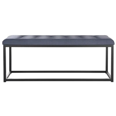 Reynolds Bench - Safavieh Tan / Black 8 Reynolds Bench - Safavieh Tan / Black - Image 6