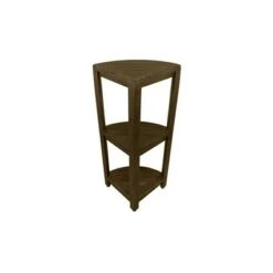 32" SnazzyCorner Tall Teak Shower Shelf Dark Brown - DecoTeak -Ottomans Official Shop unnamed file 6565