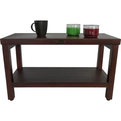 30" Eleganto DT116 Wide Teak Wood Shower Bench with Shelf - DecoTeak 7 30" Eleganto DT116 Wide Teak Wood Shower Bench with Shelf - DecoTeak - Image 5