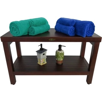 30" Eleganto DT116 Wide Teak Wood Shower Bench with Shelf - DecoTeak 9 30" Eleganto DT116 Wide Teak Wood Shower Bench with Shelf - DecoTeak - Image 7