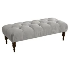 Valletta Velvet Tufted Bench - Skyline Furniture Caribbean -Ottomans Official Shop unnamed file 6624